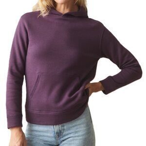 American Giant USA Made Hoodie Unisex XS Purple Fleece Kangaroo Pocket NWOT